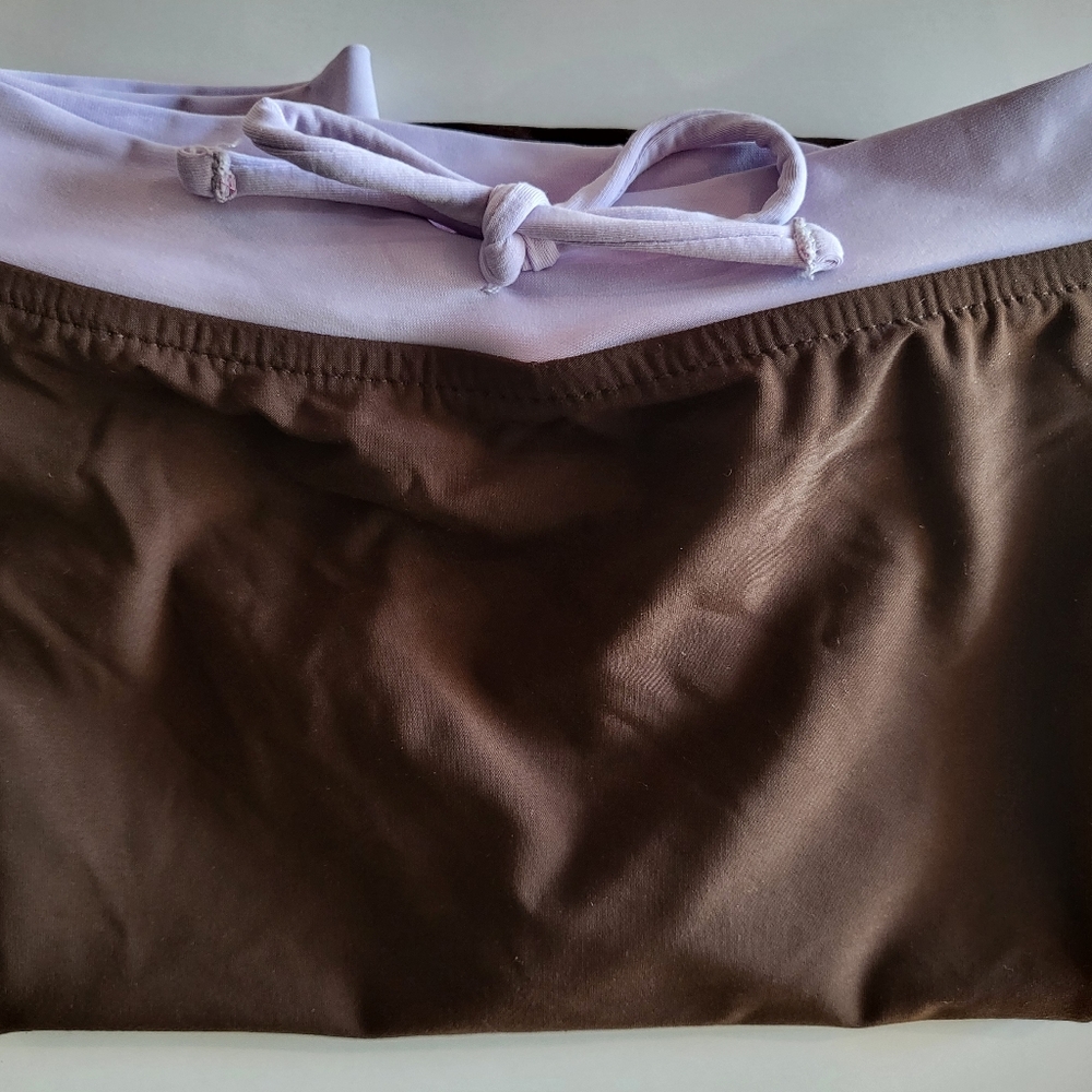 Swim Skirt - Mauve Brown Combo